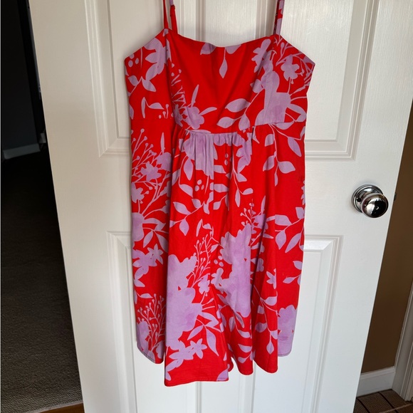 Hutch Red and Purple Spaghetti Strap Romper - Picture 1 of 4